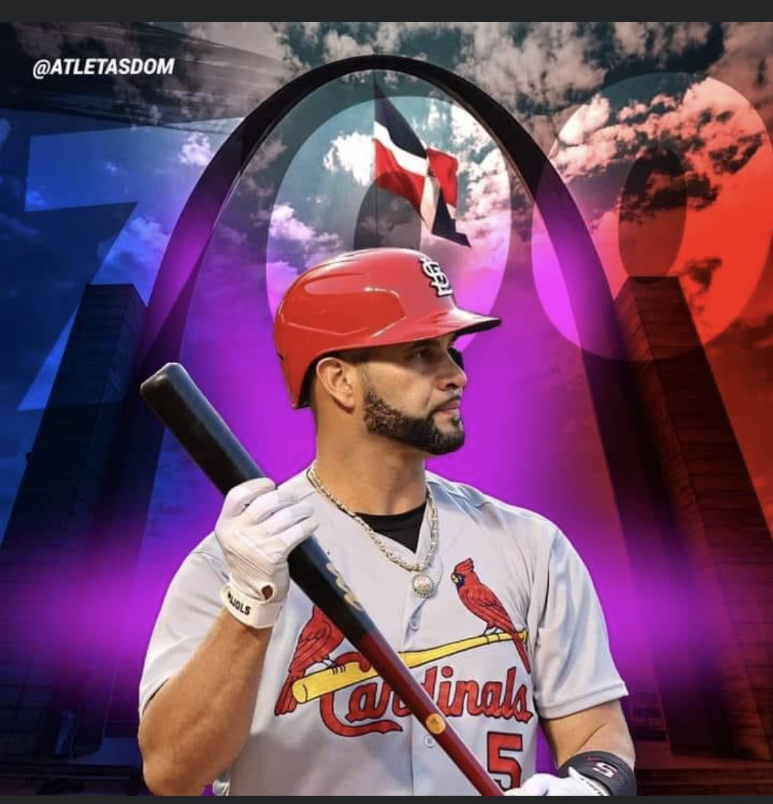 mateoreyes1326's tweet photo. Dios, Patria y Albert Pujols. ¡700! #PlatanoPower #OrgulloDominicano #AlbertPujols https://t.co/RF7UrRvHVn