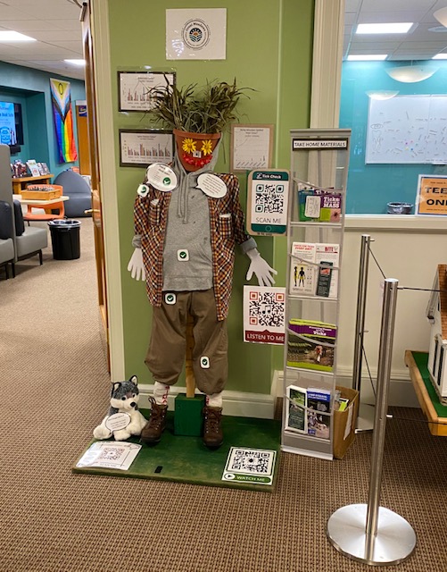 ConcordLibrary's tweet photo. Ticks are no joke! Learn about tick awareness and protecting yourself during #ClimatePrepWeek with our full-body tick dummy and print materials, located at the Main Library by the Teen Lounge.
@TownofConcordMA @BlueLibrarians @climatecrews #ConcordMA #WhereIdeasDevelop #MyCFPL https://t.co/KxEl8lKShC