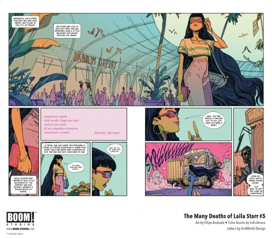 ComicsOlogie's tweet photo. -la vie. On parle du deuil, des souvenirs qu'un être laisse derrière lui et c'est finement dessiné par Andrade et magistralement raconté par Ram V.

Un comics à lire absolument ! https://t.co/yTU7gZhDom