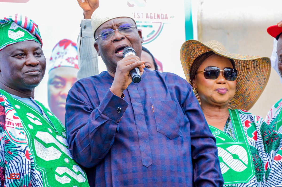 Ongoing

On the podium for his remarks is the National Chairman of SWAGA, <a href="/Sen_dayoadeyeye/">Senator Dayo Adeyeye</a> at the Official inauguration of the North Central Agenda for the Asiwaju/Shetima campaign office in <a href="/IlorinInfo/">IlorinInfo @ Kwara</a>, Kwara state holding Umaru Audi road, GRA, Ilorin.