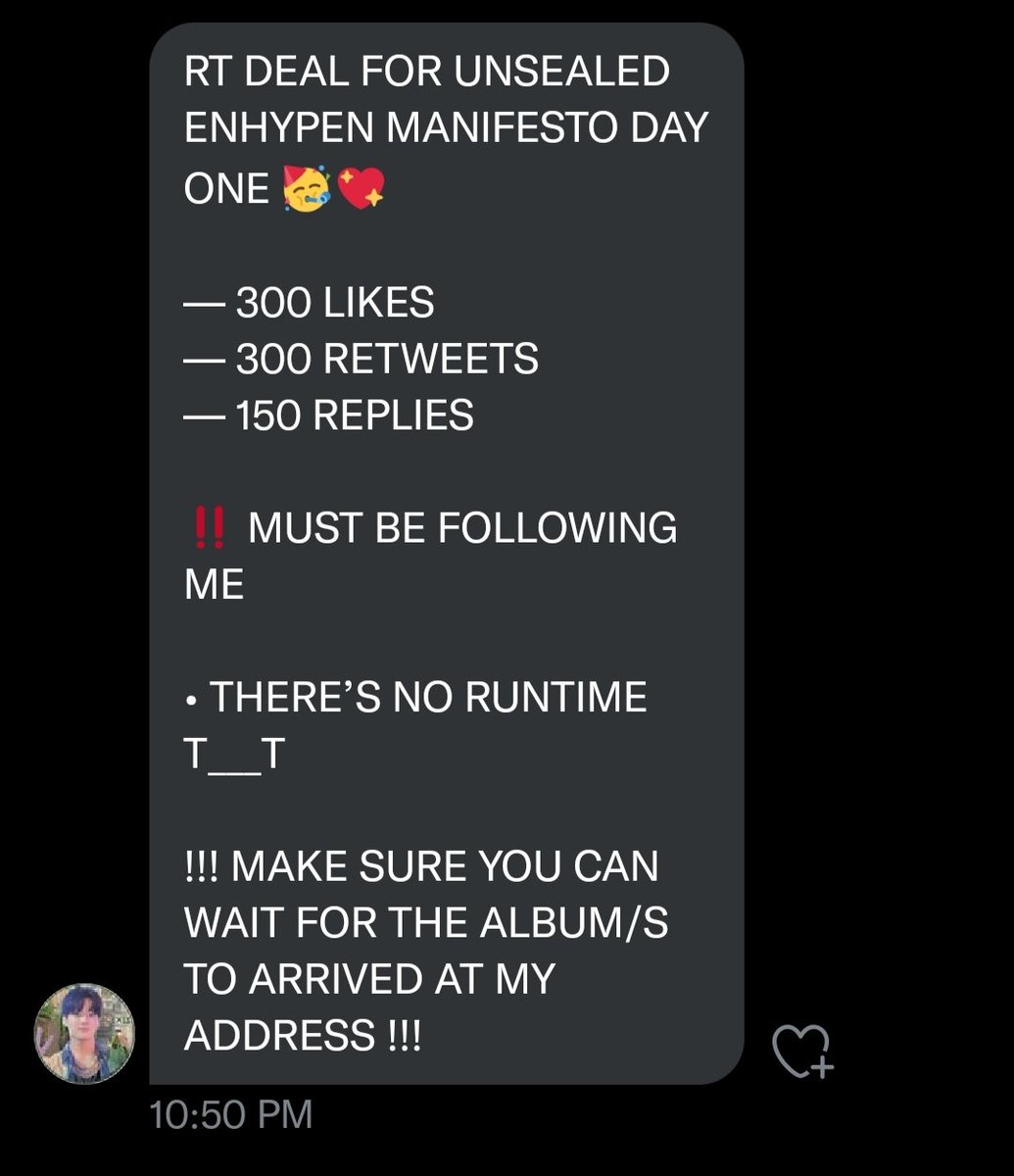 clm_krn's tweet photo. Hi everyone,good eve!!! just got a rt deal from @alexispromotes pahelp po sana ako if okay lang😭thankyou sm🤩🤍

-300 LIKES
-300 RETWEETS
-150 REPLIES

ALL MUST BE FOLLOWING @alexispromotes https://t.co/t5XPyKpAfw