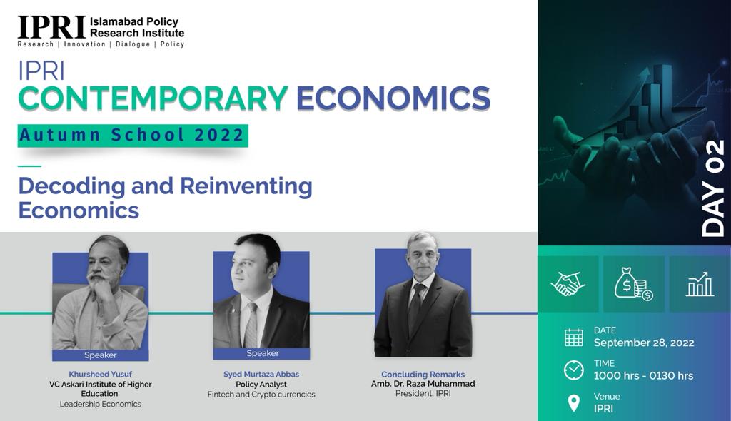 SalmanAneel's tweet photo. One of the best combinations in any #learningexercise is when you have leadership & public policy gurus like Khursheed Yusuf & @AmbDrRaza to #fintech #crypto super stars like Syed Murtaza Abbas under one roof.
@IPRI_Pak's #AutumnSchool kicks off on 27 & 28 Sep 2022.
#EconSec https://t.co/79nIVM4lnD