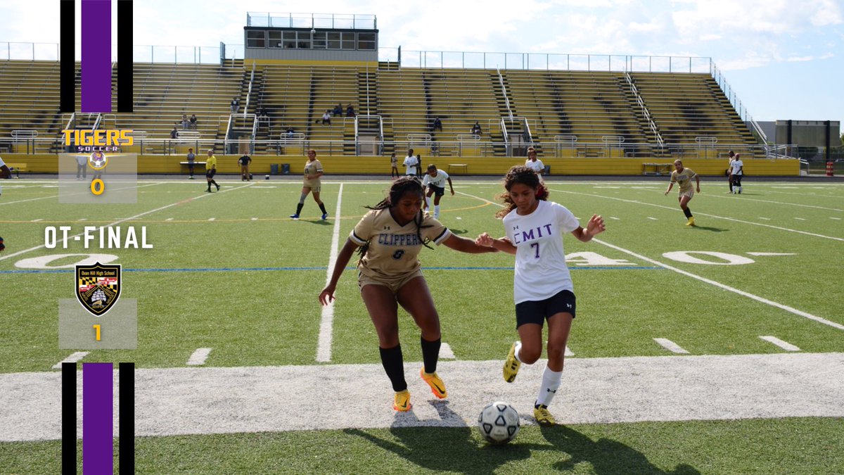 cmitwsoccer's tweet photo. A fierce battle that made both teams go the distance in double OT. With a PK awarded in the dying minutes, the Lady Clippers of Oxon Hill convert for the lone goal of the entire game. Our ladies walked away with their heads held high as this game only added value to our #CLIMB https://t.co/yBM41i2aCK