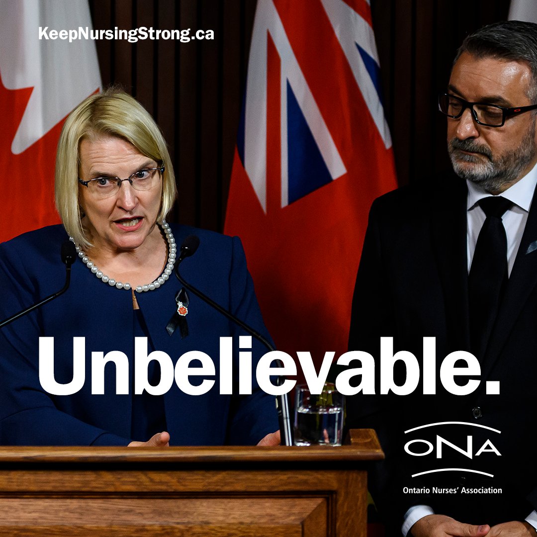 ontarionurses's tweet photo. Only weeks ago Sylvia Jones claimed that our health-care system was doing fine. The facts told a different story.
Now, confronted by the truth, she's pitching for-profit health care as the government’s solution.
Unbelievable.
https://t.co/TeJpzPentU
#HealthCareCrisis #ONpoli https://t.co/NEQ7VPwwAc