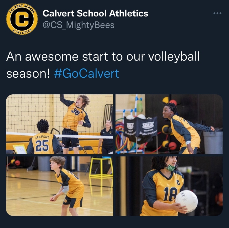 CalvertSchoolMD's tweet photo. Did you know Calvert Athletics is on Twitter? View game schedules, photos, and real-time updates by following us at @CS_MightyBees πβ½οΈπ
#MiddleSchoolSports #MightyBees #CalvertSchool https://t.co/CCU96iSxQn