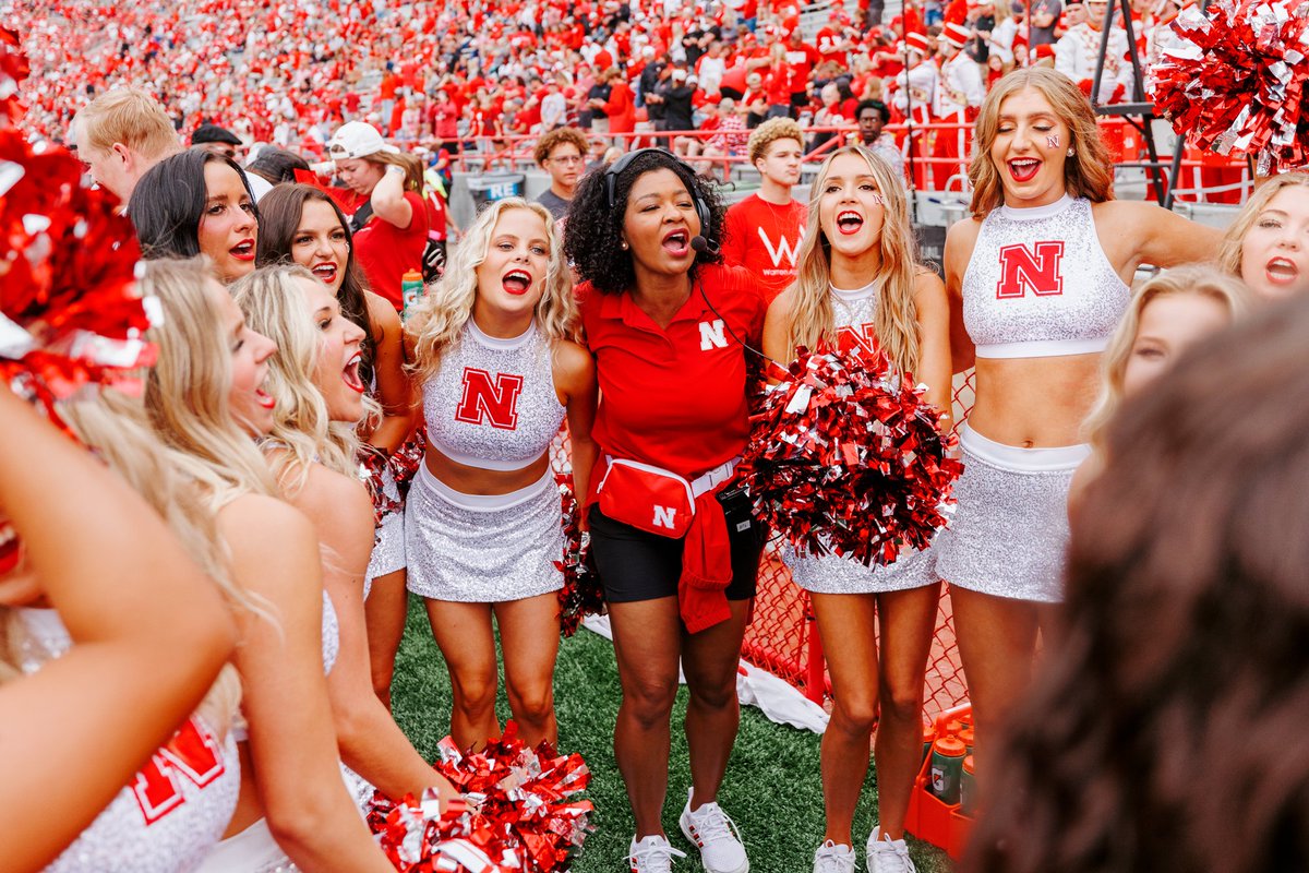 UNLincoln's tweet photo. Since '11, Erynn Butzke has served as the @HuskerSpirit Head Coach, helping bring the sidelines —&amp; other Spirit Squad performances to life . Read more about her game day routine &amp; how she's giving back to a program that was crucial to her development: https://t.co/QkHSFsEaZZ https://t.co/1308y25QuL