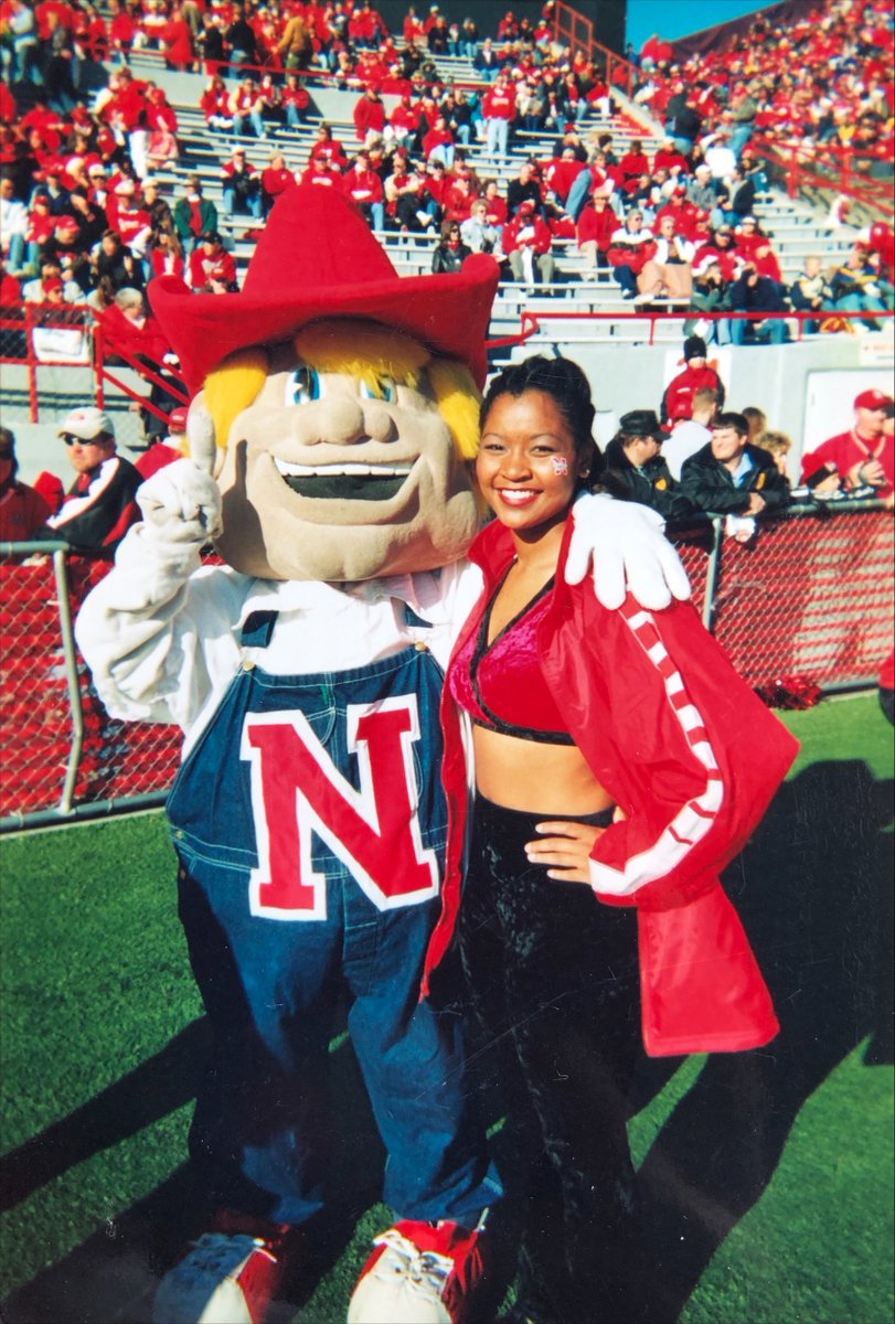 UNLincoln's tweet photo. Since '11, Erynn Butzke has served as the @HuskerSpirit Head Coach, helping bring the sidelines —&amp; other Spirit Squad performances to life . Read more about her game day routine &amp; how she's giving back to a program that was crucial to her development: https://t.co/QkHSFsEaZZ https://t.co/1308y25QuL