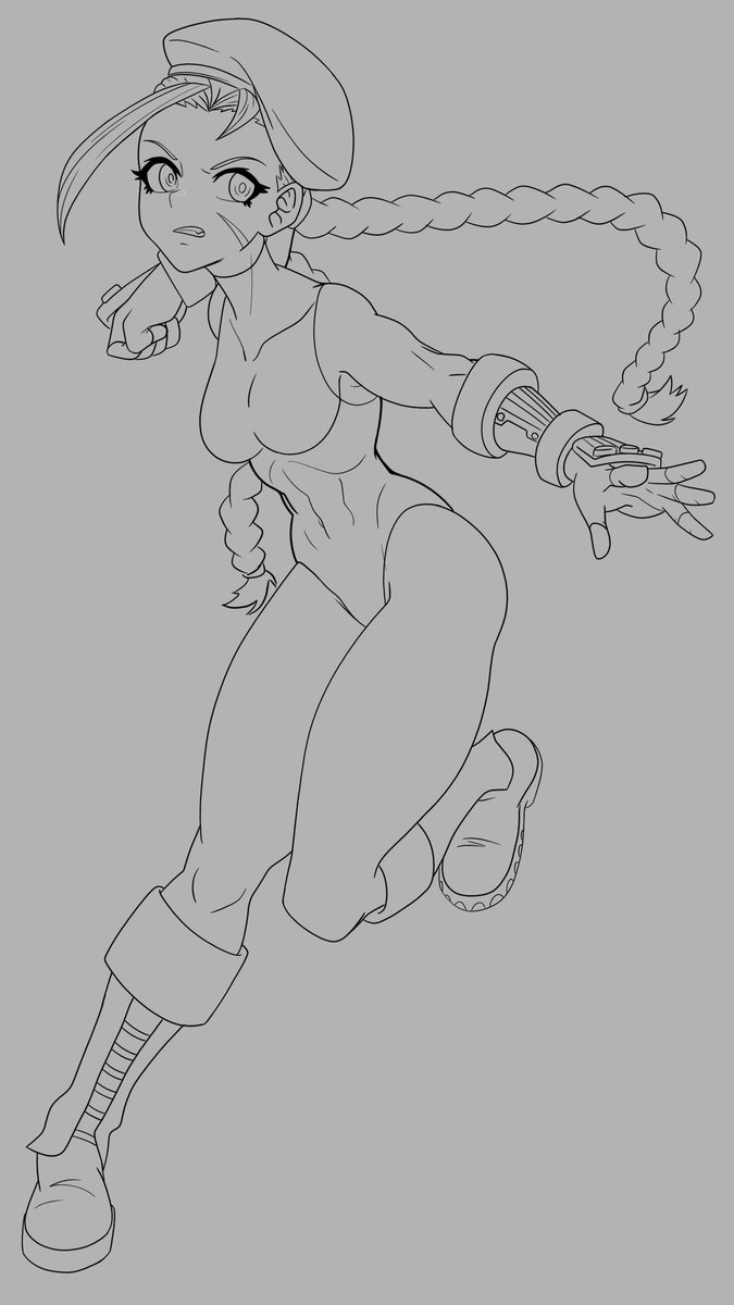 RadRussArt's tweet photo. Cammy Line Art

Tags: #anime #manga #mangaart #animeart #lineart #animefanart #mangafanart #videogames #videogamesart #videogamesfanart #gameart #gamefanart #drawing #cammy #cammyfanart #cammyart 
#streetfighter #streetfighterfanart #streetfighterart #streetfightercammy https://t.co/LEYNgfVa5D