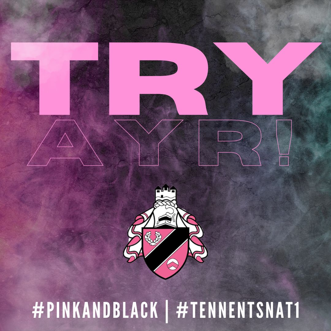 OfficialAyrRFC's tweet photo. 75' HAZ LYNCH!!!! 

The winger doubles up and puts us back in front with five to play... Jamie Bova adds the extras! [35-31]

#MillbraeMatchday | #pinkandblack https://t.co/lNNTtRToKj