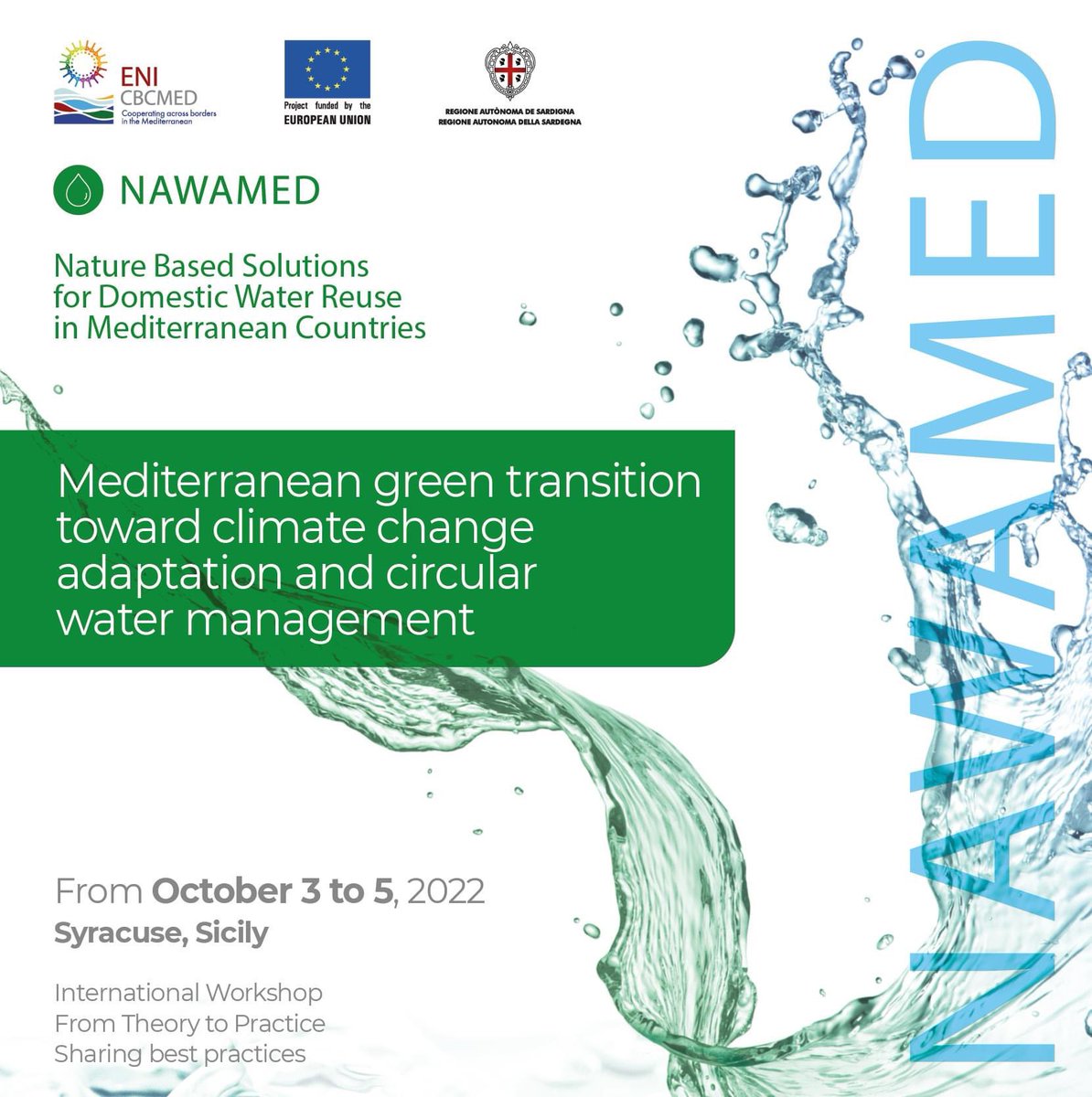 kassandra_IDSS's tweet photo. Kassandra will be present at the two day conference in Syracuse!

We will talk about how decision-making in water management in the Mediterranean, made more vital by Climate Change, needs to consider the complexity of urban and natural environments.

#kassandra #climatechange https://t.co/eGXx9BpnbG