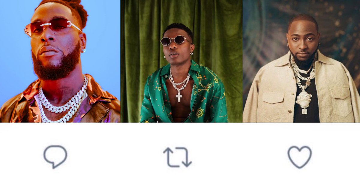 LEWINSKl's tweet photo. Retweet for Wizkid 🦅
Like for Davido 😈
Comment for Burnaboy 🦍 https://t.co/AfOx2CKE86
