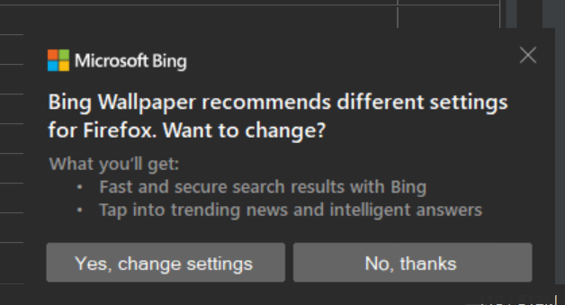 moritonal's tweet photo. @Microsoft, common, you got a good thing with the Wallpaper app, how's it ever acceptable to change another apps settings? https://t.co/g19i22rvRP