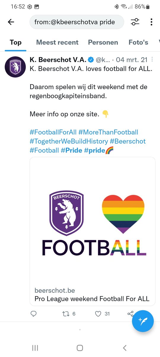 GuyMilis's tweet photo. Euh? @kbeerschotva voor wat staan jullie nu eigenlijk? @RoyalBelgianFA @unia #vrouwenrechten #HumanRights https://t.co/RmUX1Dl1Ob