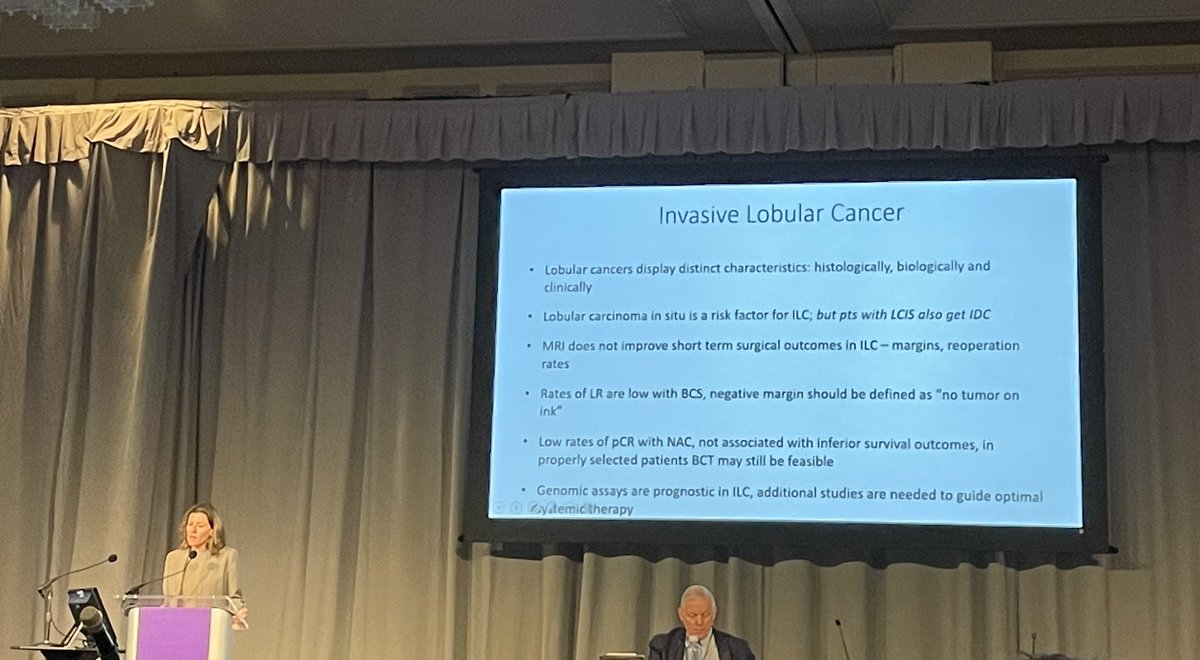 ellieprouss's tweet photo. Each talk keeps getting better and better. Dr. @TariKingMD giving a fantastic, actionable overview of the care of #ILC for surgeons & oncologists alike. Of note, #ILC as a separate entity is the 6th most common cancer in women & highly associated with #HRT ! @LurieCancer #LSBC22 https://t.co/huFvHa3XyS