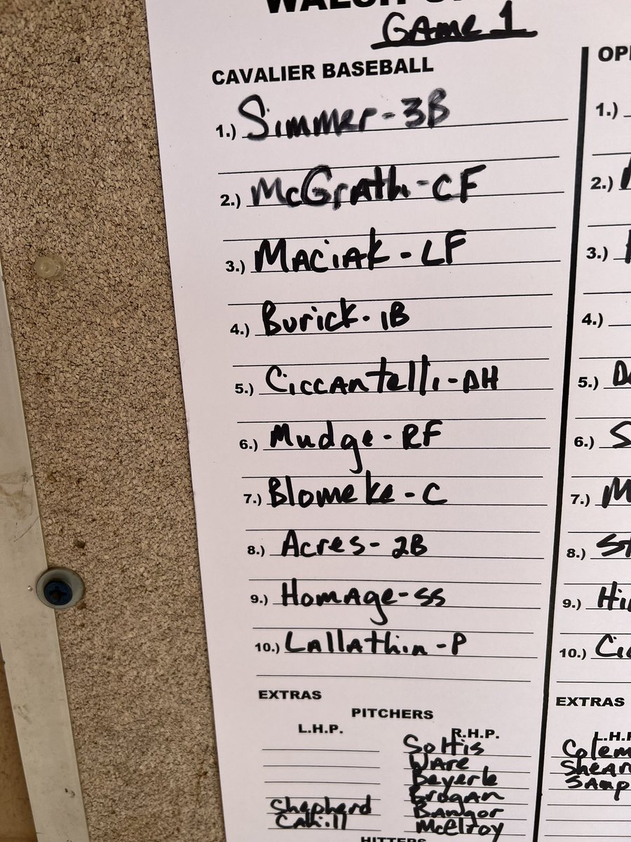 An hour away from first pitch. #SwordsUp⚔️