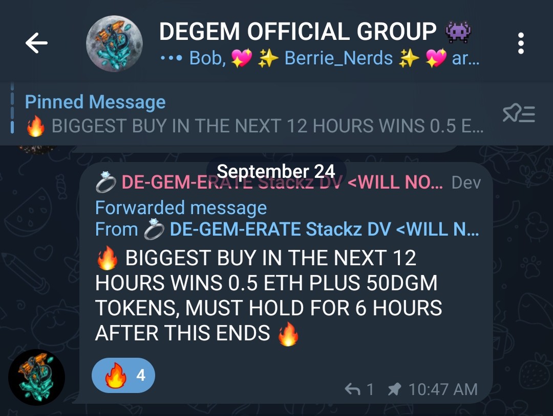 Scott1958U's tweet photo. Having a biggest buy contest
Winner gets .5 eth and 50 DGM tokens
0xf9a7e47f6d00a75be08bb23a804f4153c01a1636
@DegemEth
#DEGEM #DGM https://t.co/y9CBaOqvbx