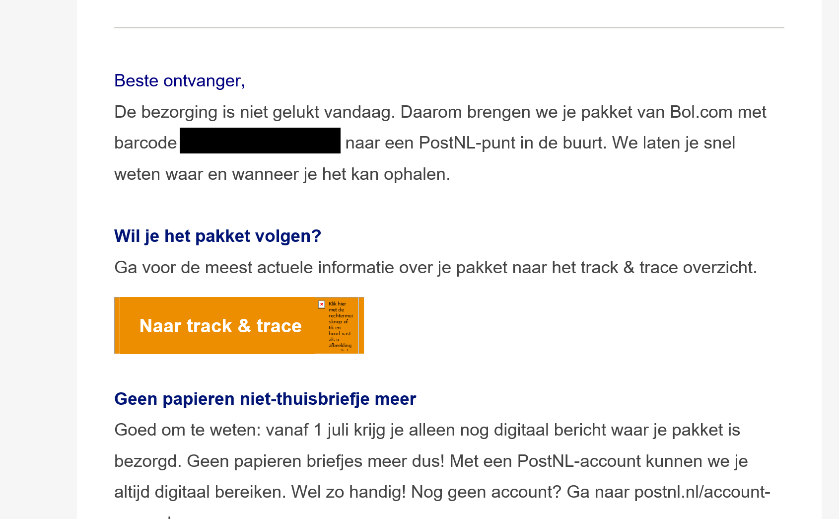 PostNL on Twitter "Peterthegreat71 Dat is wel een erg rigoureuze maatregel maar we gaan hier