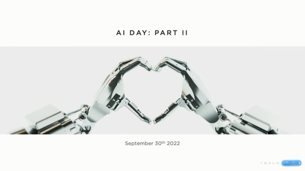 1LEOOEL1's tweet photo. [Bc
                       #Humanoid_Robots
                                     are
                    Important for Progress

                      6 Days Until #AI Day

@ElonMusk is expected to introduce the 1st Version of the

#Tesla_Humanoid_Robot: #Optimus

on: 9/30/2022
] https://t.co/r7G0Cvg3we