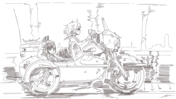 #プロテインザスバル
#ルーナート 
#ホロ妄想埋め立て地 
#ホロドライブ

ドライブスバルーナ🏍 