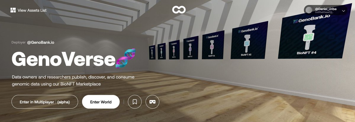 duribeb's tweet image. GenoVerse 🧬:  #Opensea for Clinical validated &amp;amp; consented #Biosamples (#BioNFTs) for #Research. @genobank_io