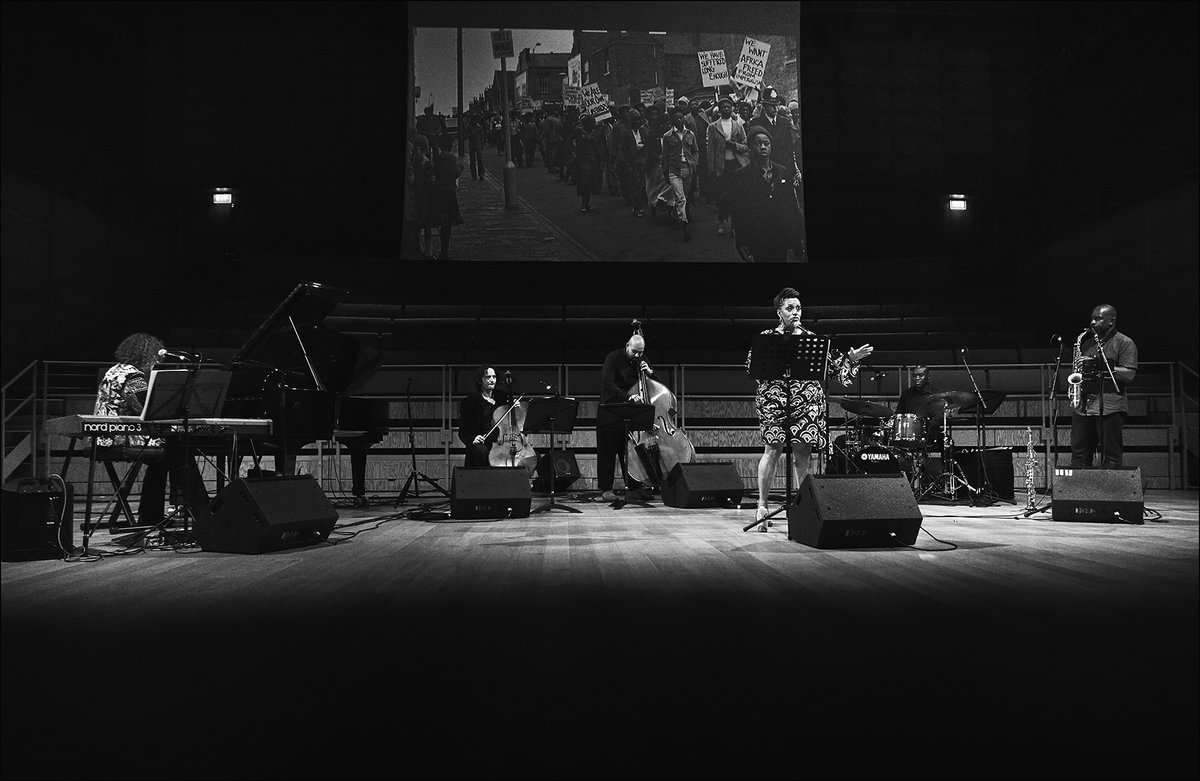 FreedomRoadUK's tweet photo. Final preparations are being made and our tour is coming to a close, but it's not over yet.

In 2 days we'll be at @Newhampton closing our first-ever tour. We'd love to see you there 💛🖤💛

https://t.co/gWTrYZr8aG

📸Projected Image- Charlie Phillips 
📸 https://t.co/rlZ0ZL6n5S https://t.co/9ShcIMw5W2