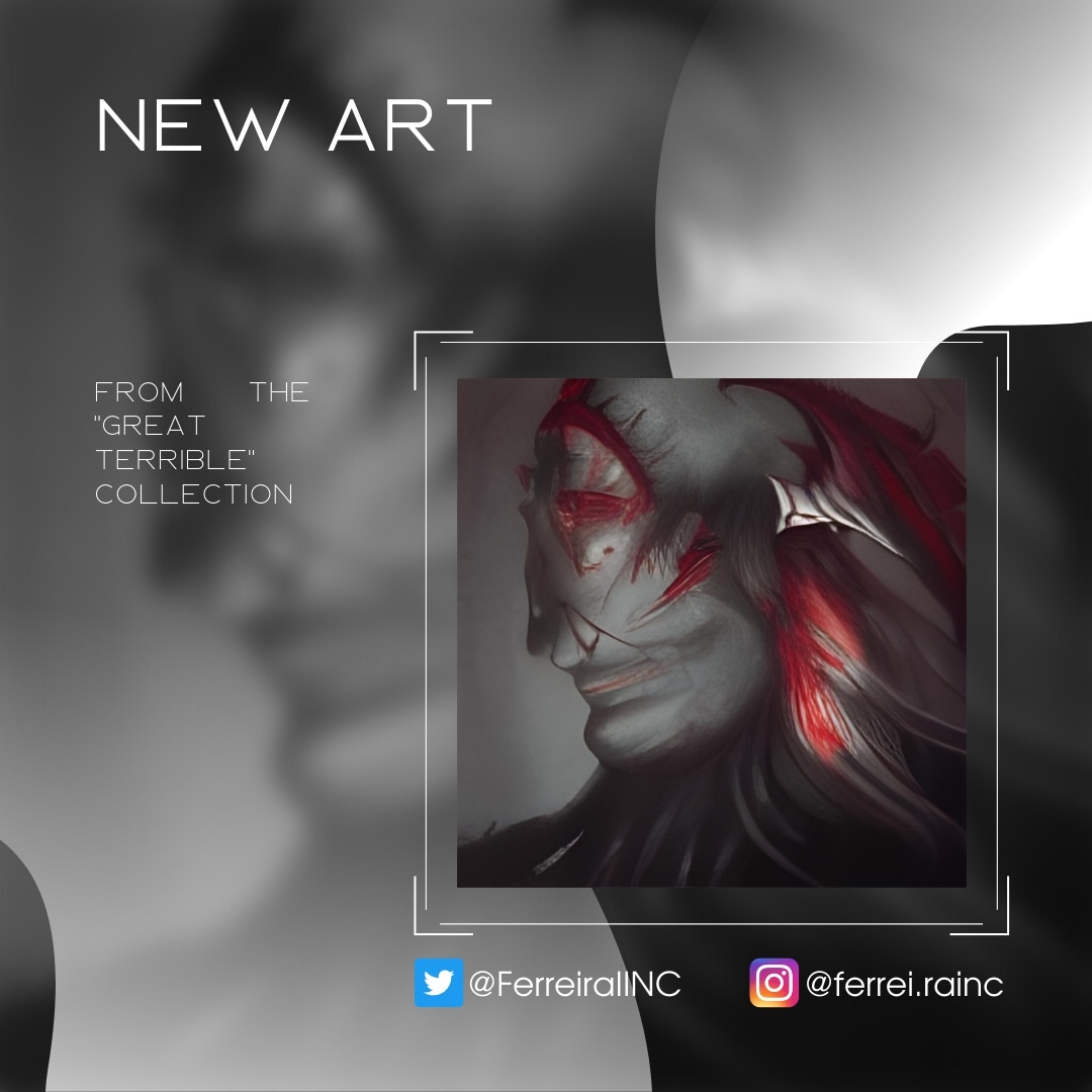 𝐆𝐨𝐨𝐝 𝐝𝐚𝐲, 𝐍𝐅𝐓 𝐥𝐨𝐯𝐞𝐫𝐬!

New day - new art! Another art from the "Great terrible" collection🙌
Welcome!

😉I will be very happy if you subscribe and can see a whole collection of 1000 NFT art

#NFTProject #NFTartist #darkNFT