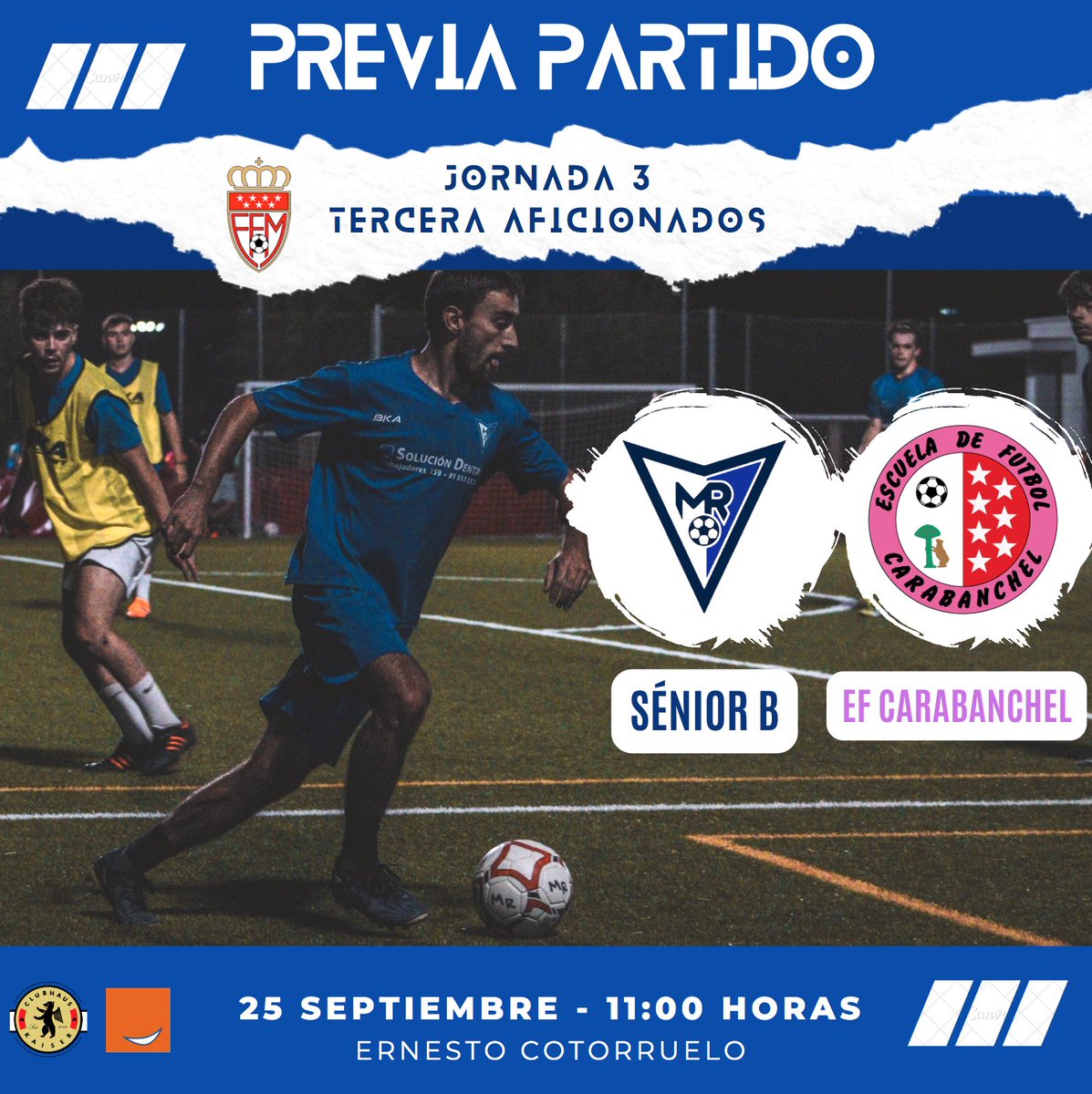 ⚽️🔴 PREVIA PARTIDO | #SéniorB

<a href="/RoberJ8/">Roberto Jimenez</a> 🗣️: "Duelo de filiales, y muchas ganas de medir nuestro nivel contra uno de los candidatos al ascenso. Esperamos un partido duro, que hará que los nuestros tengan que dar el máximo y esperamos competir bien y ser fieles a nuestro estilo”.