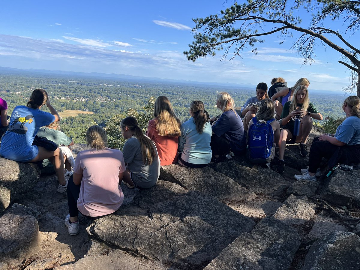 Hiked to the top of Sawnee Mountain together this morning! #weallclimb #viewfromthetop #worthit ⛰️