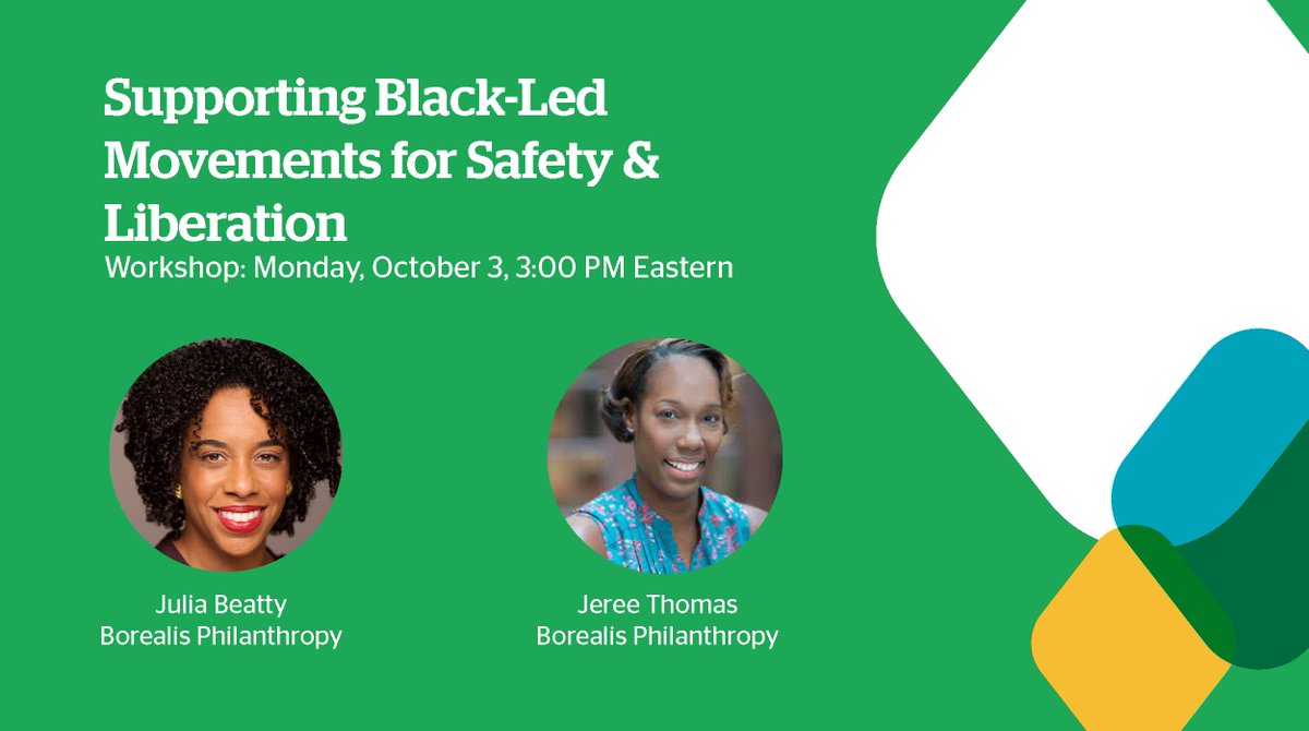 Don't forget to register — Join us and <a href="/BorealisPhil/">Borealis Philanthropy</a> on Monday, 10/3 at 3 PM ET for an interactive workshop exploring #philanthropy strategies to fund racial justice and community safety work. bit.ly/3xPccKR