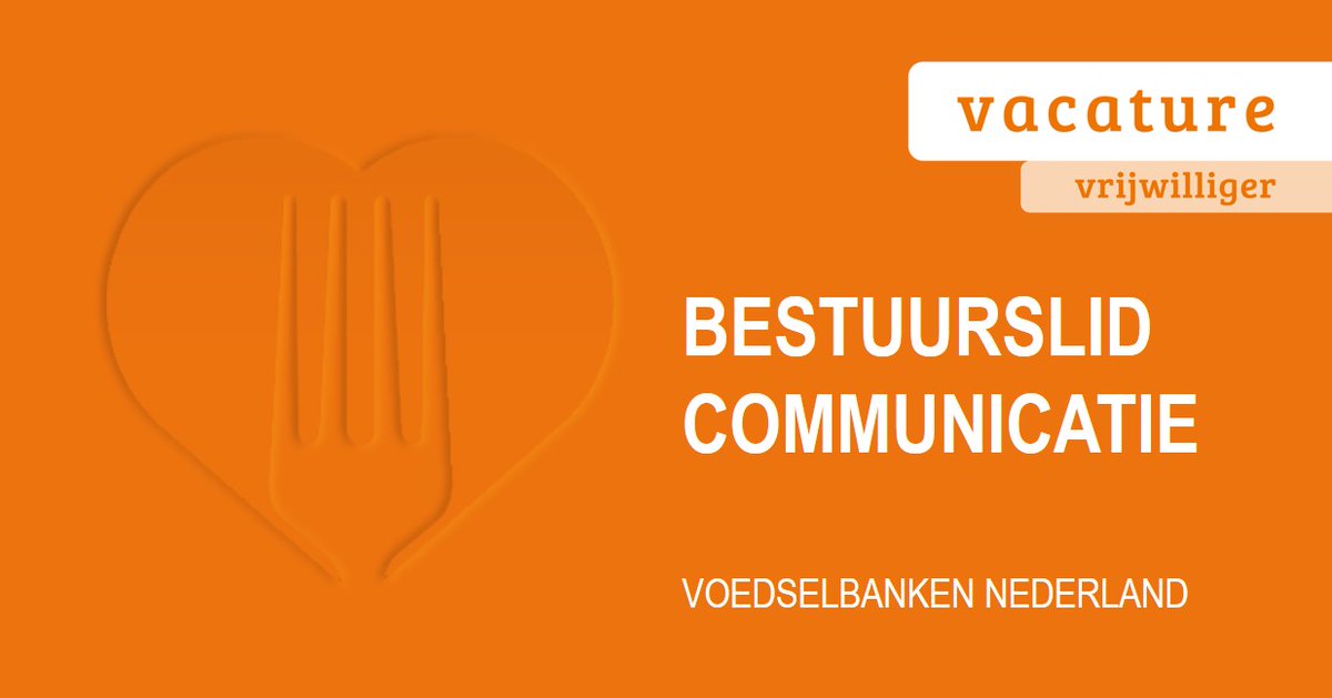 VoedselbankenNL's tweet photo. Wij zoeken een communicatieprofessional voor de portefeuille Communicatie. Een bestuurslid dat onze organisatie vertegenwoordigt en zich min. 4 dagdelen per week kan verbinden aan @VoedselbankenNL https://t.co/F2wvGEDXz2
#vacature #communicatie #communicatiespecialist #PRAdvisor https://t.co/7ULNE54SiG