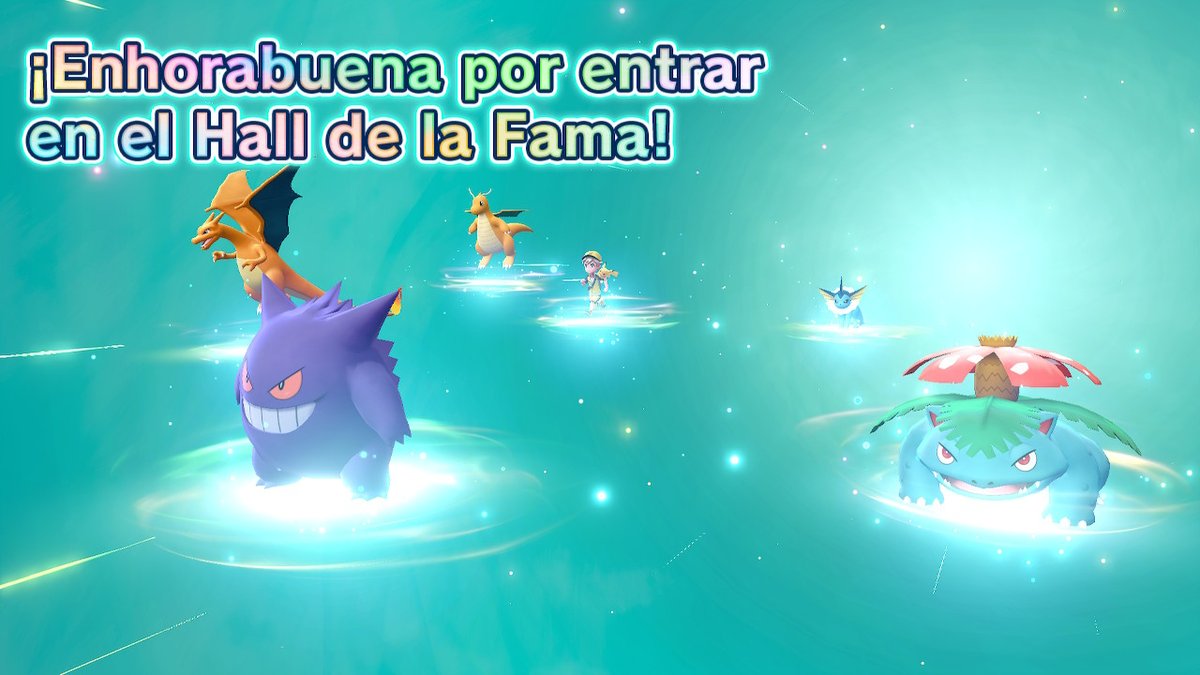tavosummers's tweet photo. Sin ser mi primera vez en Kanto, esta es mi 11va liga completada. Gracias Charizard, Venusaur, Dragonite, Vaporeon, Gengar y siempre Pikachu <3  #PokemonLetsGo #NintendoSwitch https://t.co/EaDak5yVXf