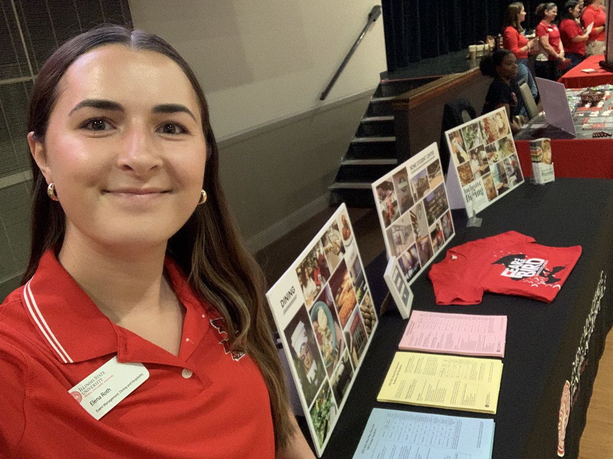 First <a href="/ISUAdmissions/">Admissions at Illinois State</a> event of the fall semester! Ready for all the questions about dining and events!