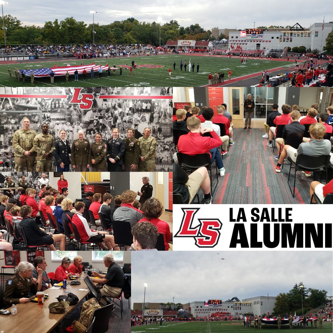 LaSalleAlumni's tweet photo. It is a once in lifetime experience when our Lasallian community gets to have a three star general interact with our students, staff, alumni and our community veterans!
Check out the details here: https://t.co/SRvKfiL0Wi
#CalledToServe
#LancerMilitary
#3StarGeneral
#Flyover
#LRD https://t.co/ulDhVnFoBe