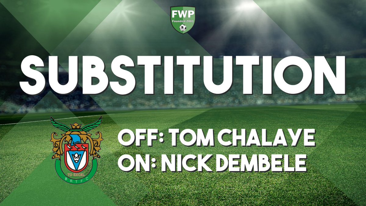 SUB: Nick Dembele replaced Tom Chalaye (62') #IsthmianLeague