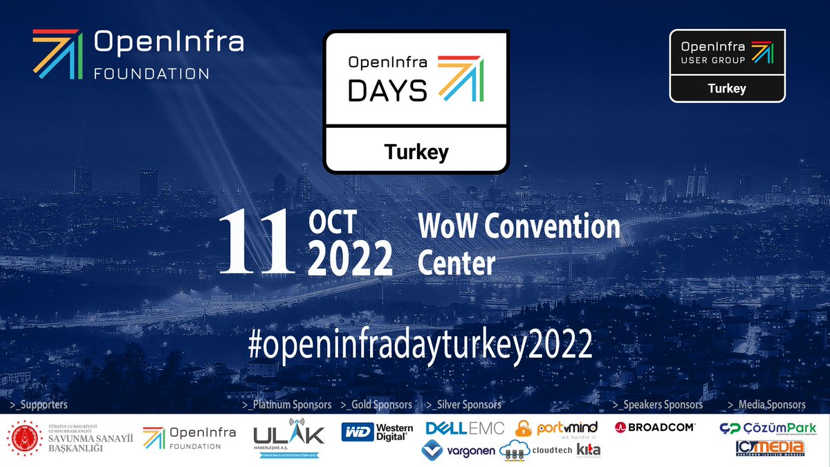 We will have very important speakers from 
<a href="/openinfradev/">OpenInfra Foundation</a>, <a href="/CERNopenlab/">CERN openlab</a>, <a href="/CleuraCloud/">Cleura</a>, 
<a href="/vexxhost/">VEXXHOST, Inc.</a>, <a href="/Rackspace/">Rackspace Technology</a>, <a href="/ComputeCanada/">Compute Canada</a> 

Stay tuned for the updates!

@openstack @ceph <a href="/TrOpenstack/">OpenStack Türkiye</a> <a href="/Ceph/">Ceph</a>_Turkiye <a href="/Ceph_Turkey/">Ceph Turkey</a>