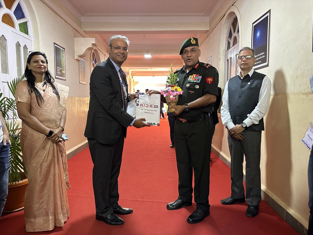 pravinvpatil's tweet photo. RIDE 22 comes to an end with almost 475+ speakers, industry leaders, Start up founders mentored in probably India’s largest Innovation &amp; entrepreneur conclave. Closing ceremony was graced by a three star general, Lt Gen A Arun. What a speaker he was..! @ride_mitwpu  @RahulVKarad https://t.co/O5kDTF2GQI
