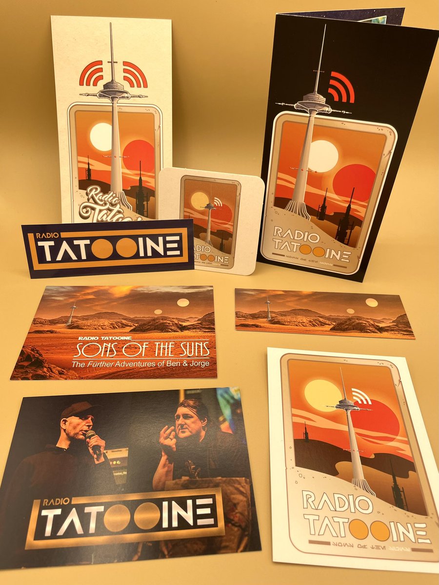 Das wunderschöne Goodie-Set von <a href="/radio_tatooine/">Radio Tatooine</a>, welches ich auf der #NorisForceCon bekommen habe.