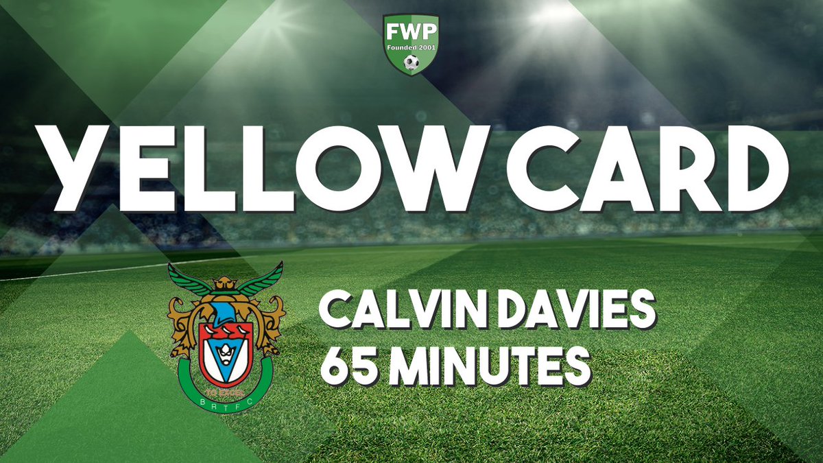 YELLOW CARD: Calvin Davies - Bognor Regis Town (65') #IsthmianLeague