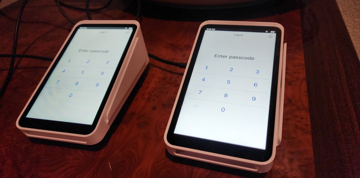 Chef_Dyrell's tweet photo. This business is always evolving  rapidly. These new #squareterminals will help make service faster! Thank you @Square for this innovative handheld terminal. https://t.co/nUMIfz8ht9