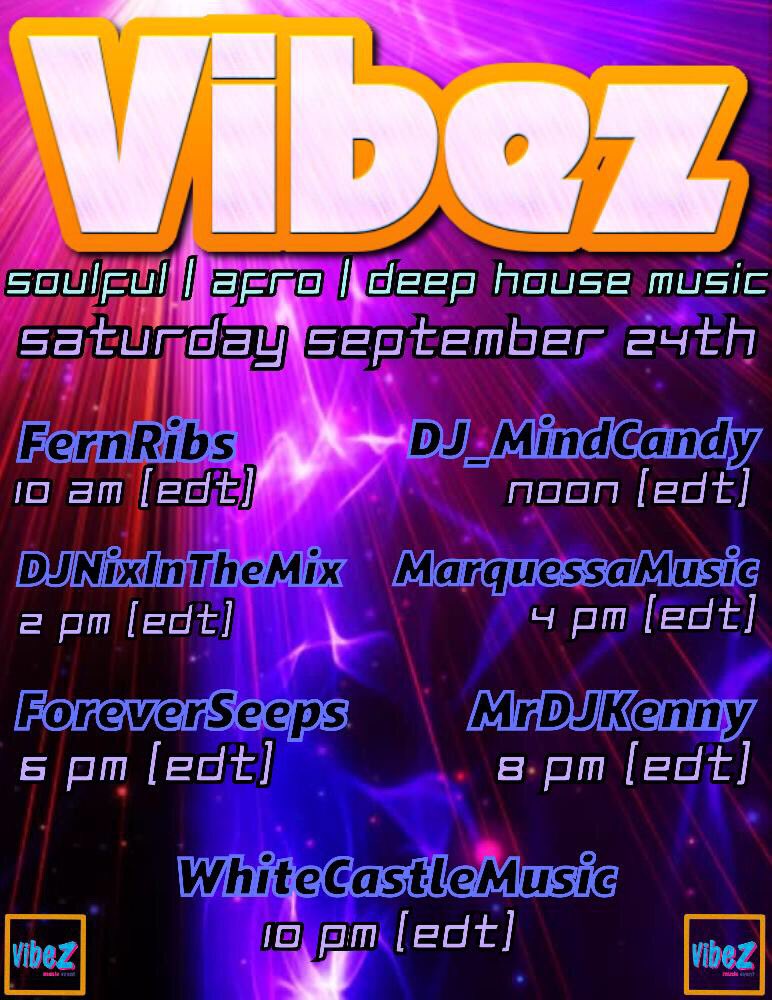 Returning to Twitch today for the VIBEZ raid train.✨Catch me play a groovy &amp; soulful house set starting at 1pm PT / 4pm ET // Twitch.tv/MarquessaMusic