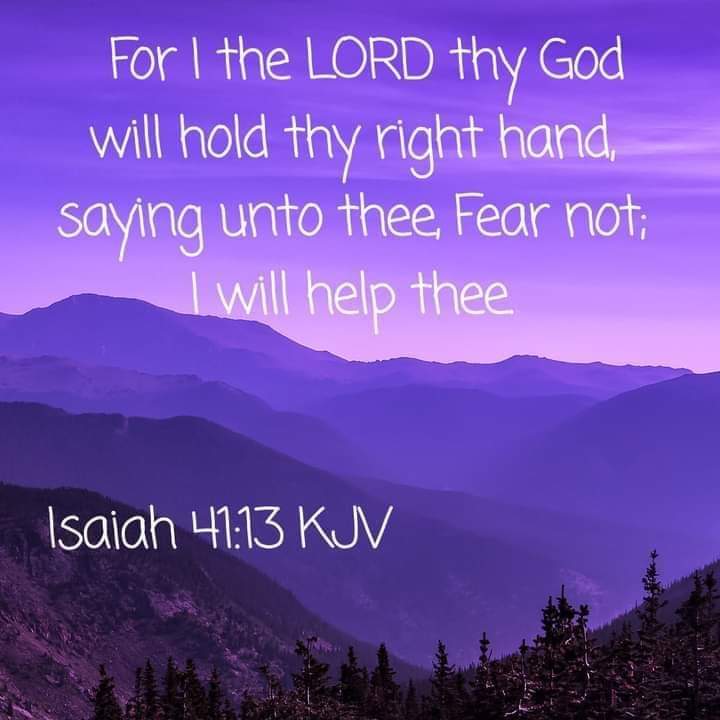 Stewart7Donna's tweet photo. I am not afraid. The Lord is holding my right hand. https://t.co/CpxL8COshz