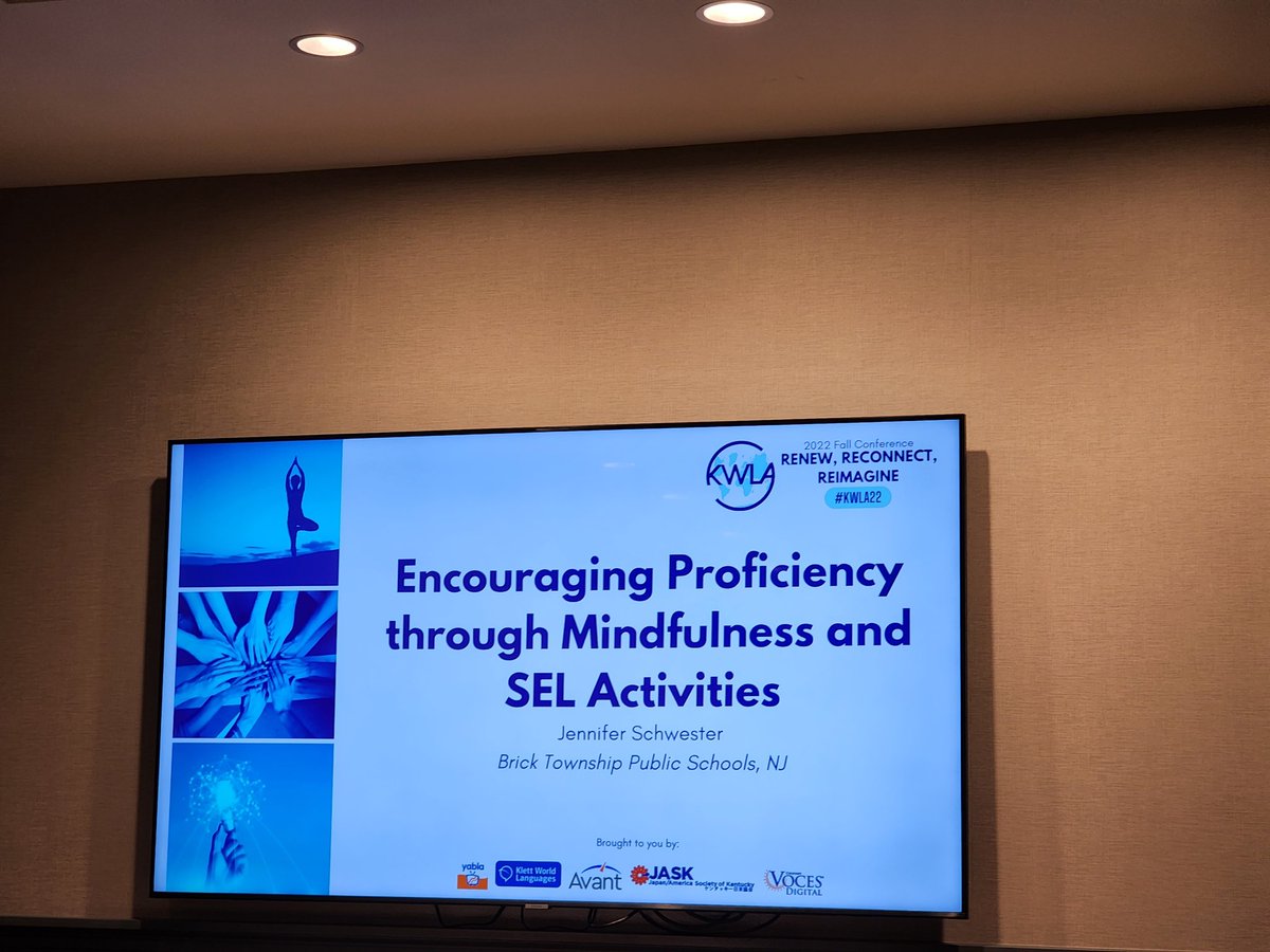 PilarDCGomez's tweet photo. Encouraging Proficiency through Mindfulness and SEL Activities. Wow this is perfect! We need it, our students need this! #kwla22 #kwlaonline https://t.co/TnyT2t0vST
