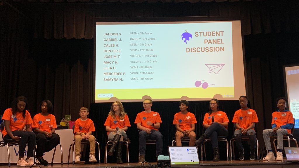EdCampVANCE's tweet photo. Thank you to these amazing @VanceCoSchools students for sharing invaluable insight into their student experiences. We are listening, embracing and ready to take action! Thank you! #edcampvance https://t.co/d3xkqbGfTX