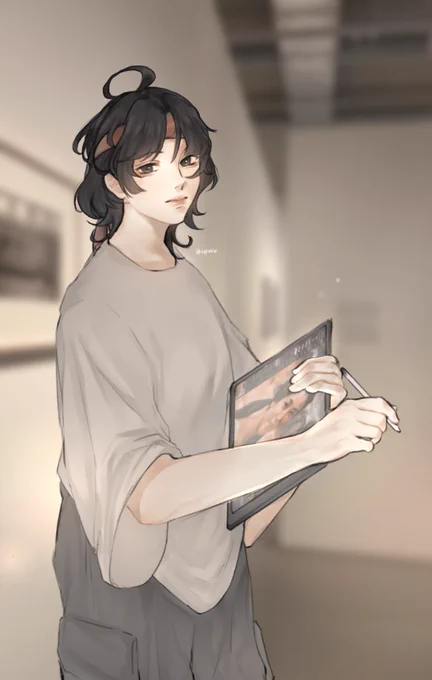 我为学校画了这个 