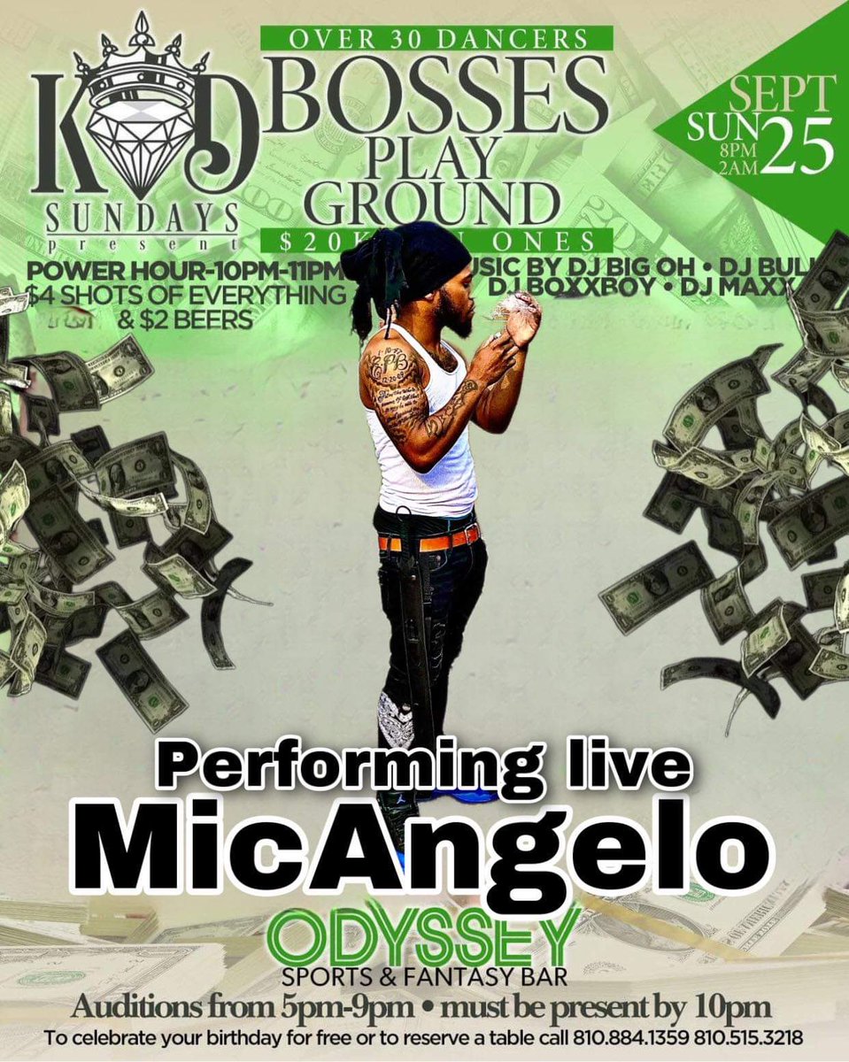 MicAn6elo's tweet photo. Good Morning World!! Short term goal complete and manifested🤲🏽 Big S/O to James Richardson for booking me and believing!!🫱🏾🫲🏽 I Will be performance “Na Na” Live at The Odyssey🔥🔥🔥Sunday 9/25 Flint, Mi!! it’s bout to get real peachy🍑‼️
#MicAngelo💙🛸 #SOUTHSIDE! https://t.co/B4LIGbFhPz