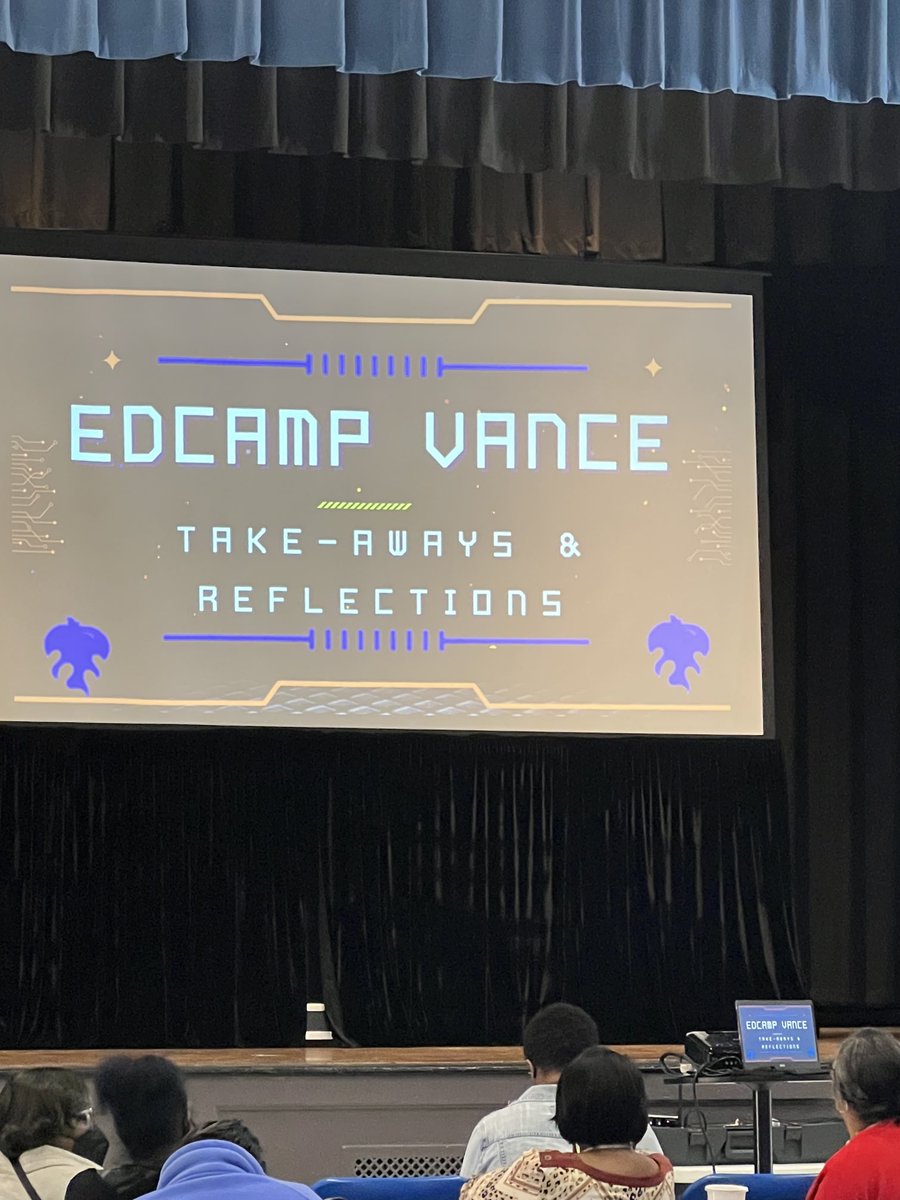 Awesome time ⁦<a href="/EdCampVANCE/">EdCamp Vance</a>⁩