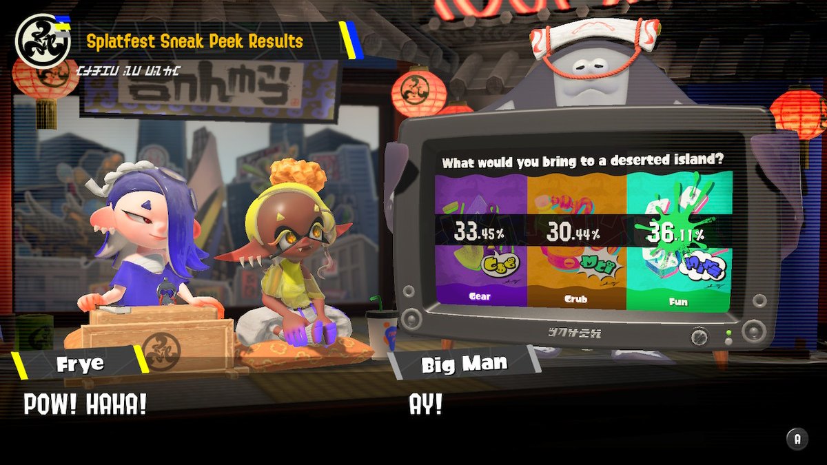 badabay's tweet photo. team fun #splatfest #Splatoon3 #NintendoSwitch https://t.co/859OcR2iwo