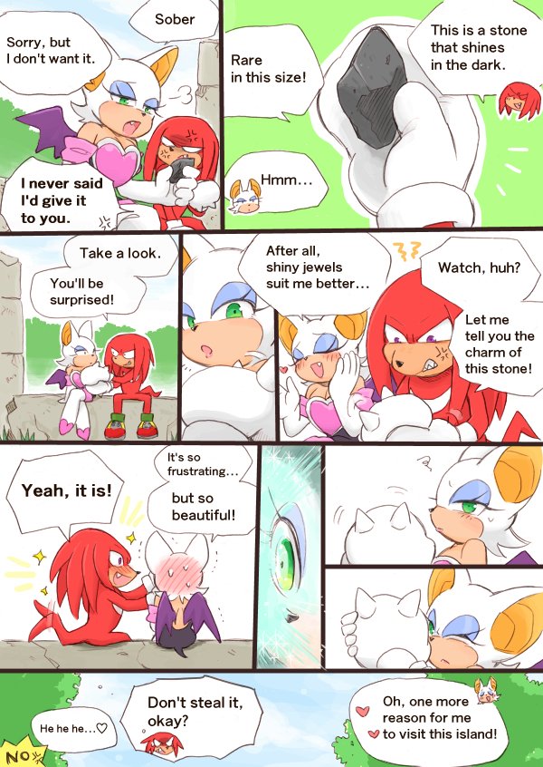 They sometimes brag about their treasures to each other. Please read from right to left...
#knuxouge 