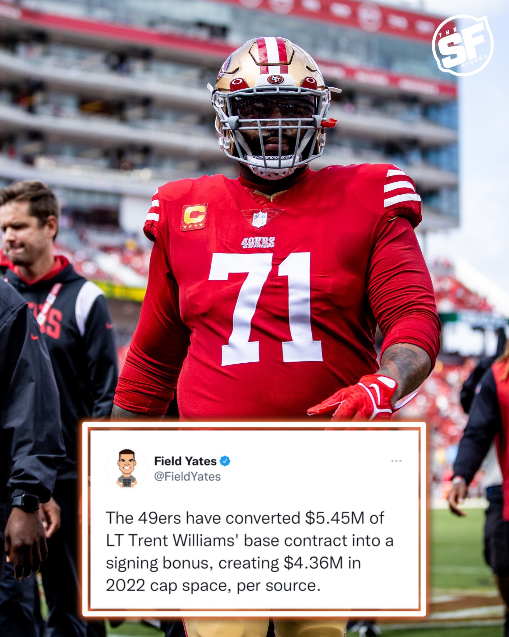 𝙏𝙝𝙚𝙎𝙁𝙉𝙞𝙣𝙚𝙧𝙨 on Twitter "49ers create more cap space by reworking
