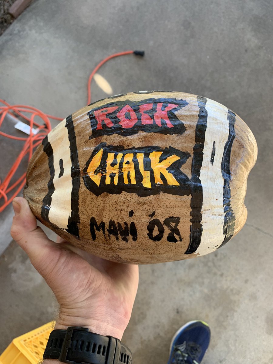 3 weeks ago, I found my #kufball coconut. 3 weeks later, we’re 3-0. 

Coincidence????